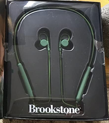 Brookstone FLEXVIBE Wrap-Around Neckband Sports Earbuds Green