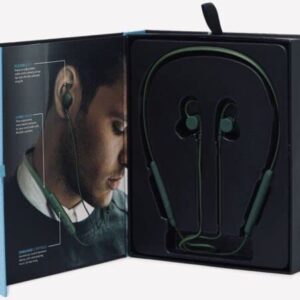 Brookstone FLEXVIBE Wrap-Around Neckband Sports Earbuds Green