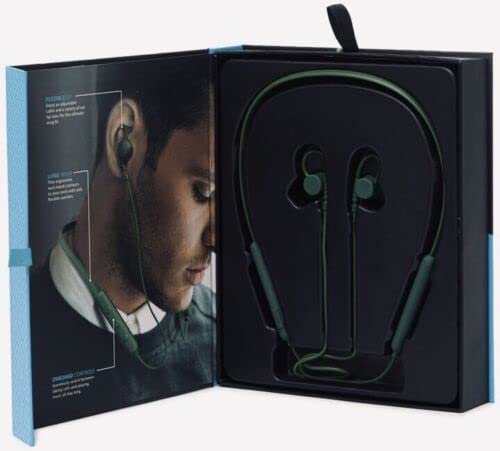 Brookstone FLEXVIBE Wrap-Around Neckband Sports Earbuds Green