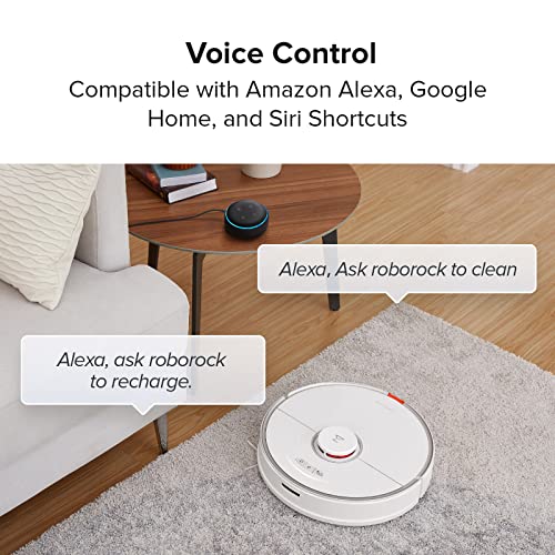 roborock S7+ Robot Vacuum and Sonic Mop with Self-Empty Dock, Stores up to 60-Days of Dust, Auto Lifting Mop, Ultrasonic Carpet Detection, 2500Pa Suction