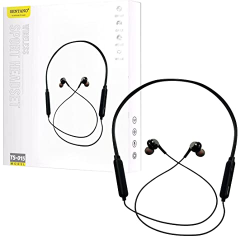 Sanpanpai Earbuds, in-Ear Earphones with Noise Cancelling Microphone & Volume Control, Lightweight Neckband Headphones, IPX5 Waterproof Sweat,Work Sport