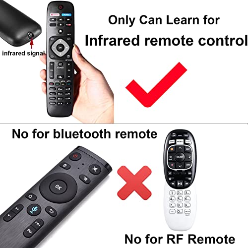 Universal Big Button Easy Simple TV Remote Control for Elderly Senior, Learning Remote Control Only for IR Remote Control