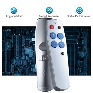 Universal Big Button Easy Simple TV Remote Control for Elderly Senior, Learning Remote Control Only for IR Remote Control