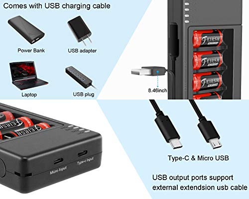 Rechargeable Battery for Arlo Cameras（8 Packs） 3.7V 800mAh Batteries with Charging Station Compatible Arlo MS3130 VMC3030 VMK3200 VMS3330 3430 3530