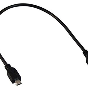 YCS Basics 1 Foot USB 2.0 Mini B Male to Mini B Female Extension Cable