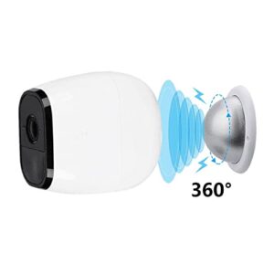 Haoyou Magnetic Wall Mount Compatible for Arlo/Arlo Pro/Arlo Pro2 Security Camera Mount (2 Pack Silver)