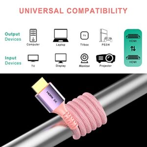 EONZONE 10 ft 8K HDMI Cable 2.1 Ultra HD High Speed 48Gpbs 8K60 4K120 144Hz eARC HDR10 HDCP 2.2&2.3 Compatible for Xbox One X PS4 PS5 Roku Fire TV Apple TV Nintendo Switch Sony LG Samsung