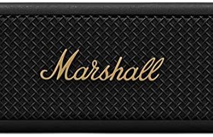 Marshall Major IV On-Ear Bluetooth Headphone, Black & Emberton Bluetooth Portable Speaker - Black & Brass