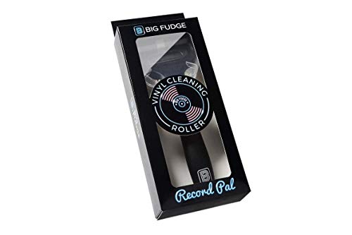 Big Fudge Record Pal, Vinyl Roller Cleaner. Black Vinyl Record Cleaner in Gift Pack. Silicone Lint Roller for LP Records, Anti-Static Record Duster.