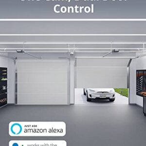 eufy Security Garage-Control Cam Plus with Sensor, Smart Garage Control, 2-Door Control, Detects Open/Close Status, 2K HD, No Monthly Fee, AI Human Detection, 2.4GHz Wi-Fi Only