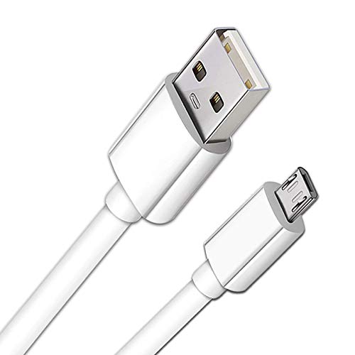 KAHEAUM 10FT Long Android Charger Cable Fast Charge,USB to Micro USB Cable White,Micro USB 2.0 Cable USB Micro Cable for Samsung Charger Cord Tablet Galaxy 7 S7 Edge LG Phone,Charging Wire for Kindle