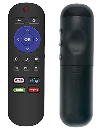 Replacement Remote for Insignia Roku TV NS-39DR510NA17 NS-32DR310NA17 NS-24DR220NA18 NS-65DR620NA18 NS-32DR420NA16 NS-32DR420NA16A NS-32DR420NA16B NS-40DR420NA16 NS-40DR420NA16B