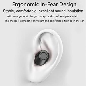 LANADO Wireless Earbuds, Mini Bluetooth 5.0 Wireless Earphones in Ear Stereo Sound Microphone with Cancelling Mic and Portable Charging Case, Touch Control Wireless Headphones LED Display for Sport