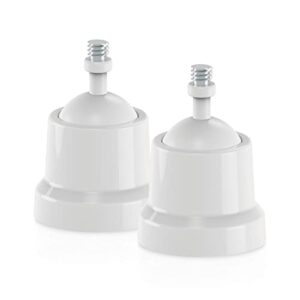 arlo outdoor mount – arlo certified accessory – pack of 2, swivel base, works with arlo essential, pro 4, pro 3, pro 2, pro, ultra 2, ultra cameras, white – vma4000