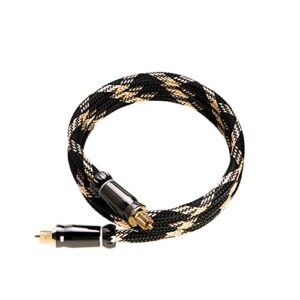 cables direct online 1.5ft toslink digital optical fiber audio cable (male to male), s/pdif