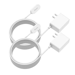 arlo ultra/ultra 2/arlo pro 3/pro 4/arlo go 2 power cable with adapter, 15ft/4.6m magnetic charging cable weatherproof indoor cable compatible arlo ultra/arlo ultra 2 and arlo pro 3/pro 4 (2)
