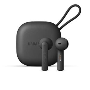 urbanears luma true wireless earbuds with charging case, charcoal black