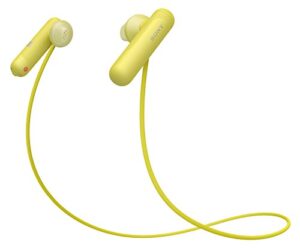 sony wi-sp500 wireless in-ear sports headphones, yellow (wisp500/y) (renewed)