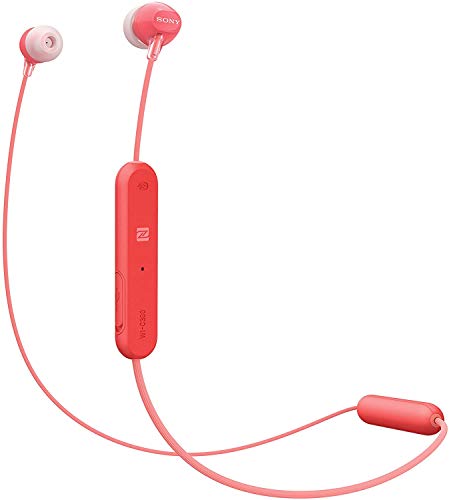 Sony WI-C300 Wireless In-Ear Headphones, Red (WIC300/R))