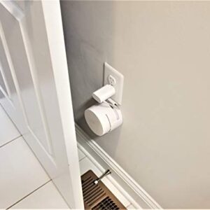 Dot Genie Google WiFi Pro Outlet Holder Mount [Old and New 2020 Version]: The Strongest, Most Versatile Mount Stand Holder for Google WiFi. Great for Home and Businesses! Still No Screws! (2-Pack)