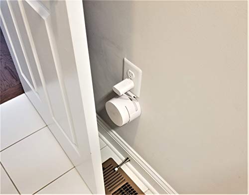 Dot Genie Google WiFi Pro Outlet Holder Mount [Old and New 2020 Version]: The Strongest, Most Versatile Mount Stand Holder for Google WiFi. Great for Home and Businesses! Still No Screws! (2-Pack)