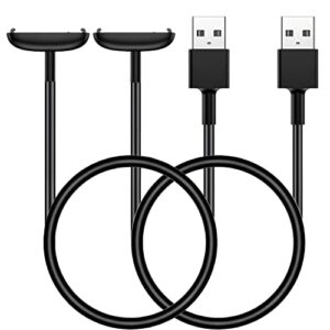 yanzhi [2-pack, 3.3ft] charger for fitbit inspire 3, replacement inspire 3 charging cable (the same as official style)