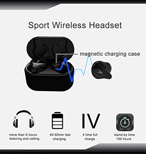 Sabbat X12 PRO 3D Clear Sound True Wireless Earbuds Blutooth 5.0 TWS Stereo Earphones A week's Endurance with Built-in Mic and Charging Case for iPhone Samsung iPad Android (07 Fantasy)