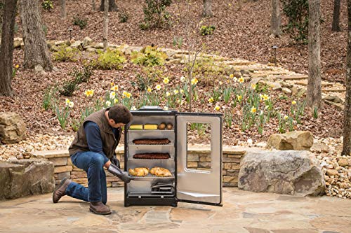 Masterbuilt MB20074719 Bluetooth Digital Electric Smoker, 40 inch, Stainless Steel