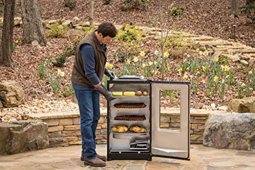 Masterbuilt MB20074719 Bluetooth Digital Electric Smoker, 40 inch, Stainless Steel