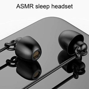 OCUhome Earbuds, Earbud Headphones with Microphone, S360 Sleeping Wired Earphones Anti-Noise in-Ear Sports Running Bass Earplugs for Phone/PC Black