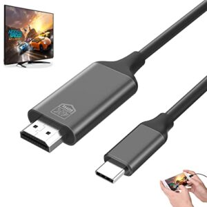 usb c to hdmi adapter cable – thunderbolt 3/4 4k 60hz mhl cord for dell hp surface macbook pro air laptop type c android phone devices galaxy s22 s21 s20 s10 s9 s8 note 20 10 samsung dex to monitor tv
