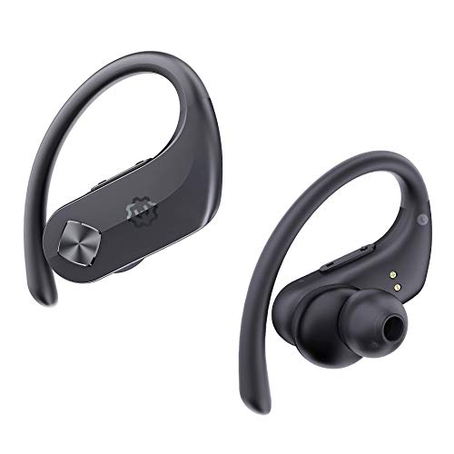 WixGear Wireless Bluetooth Headphones, 5.0 Sport Earbuds Hi-Fi Stereo Bass Sound 130H Playtime IPX7 Waterproof Over Ear Wireless Earphones, in-Ear Buds with Mic 2600MAH Charging Case & Volume Control
