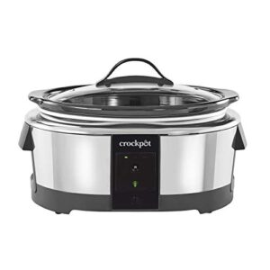 crock-pot slow cooker works with alexa 6-quart programmable stainless steel 2139005, a certified for humans device