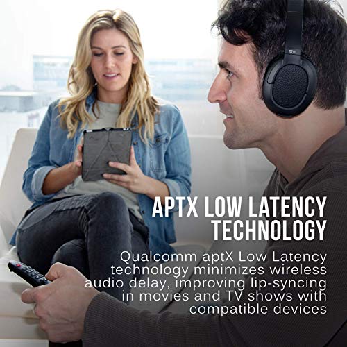 MEE audio Matrix Cinema ANC Bluetooth Wireless Active Noise Cancelling Headphones with aptX Low Latency, CinemaEAR Audio Enhancement, and Active Noise Cancellation (Renewed)