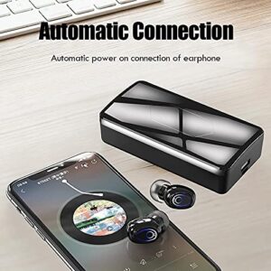 Portable Charging Earbud True Wireless LED Digital Display Y33 Earbud TWS Pro Ear Phones with Power Bank 10000mAh (Black)