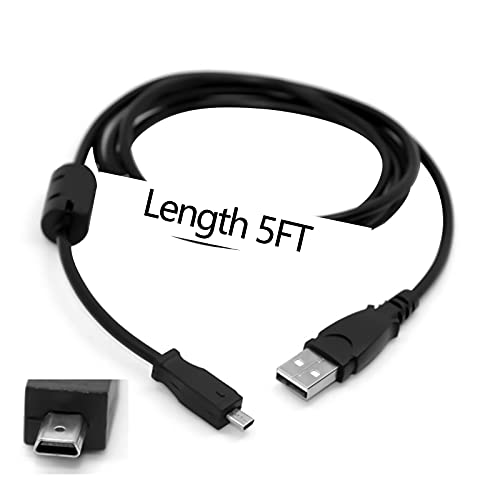 Replacement USB Camera Data Charger Charging Cable Cord Wire Compatible for Kodak C140 C180 C182 C190 C310 C315 C330 C340 C350 C360 C433 C503 C513 V1003 V1073 C813 C875 C913 C1013 CD33, M320 M340 M341