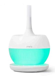 miro-nr08m cream white completely washable modular sanitary humidifier, large room, easy to clean, easy to use – premium cool-mist humidifier. touch control colorful leds, powerful humidification