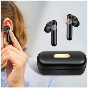 pstuiky bluetooth 5.0 wireless earbuds with charging case stereo headphones low power noise reduction,built in mic headset premium sound with deep bass for sport work 2023