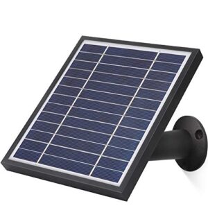 itodos solar panel works for arlo pro and arlo pro 2, 11.8ft outdoor power charging cable and adjustable mount ,not for arlo ultra and arlo pro3 (black )