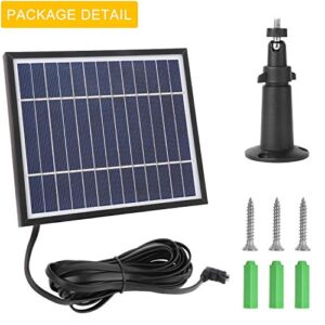 iTODOS Solar Panel Works for Arlo Pro and Arlo Pro 2, 11.8Ft Outdoor Power Charging Cable and Adjustable Mount ,Not for Arlo Ultra and Arlo Pro3 (Black )