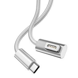 areme usb c to magnetic l-tip charging cable – 5.6ft, type c to magnetic 1 l-head charge cord for 2006-2012 macbook pro air, works with 20v 60w-100w