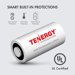 Tenergy Premium 16 Pack NonRechargeable CR123A 3V Lithium Battery, 1600mAh Primary Battery for Arlo Cameras, Photo Lithium Batteries, Security Cameras, Smart Sensors, and More