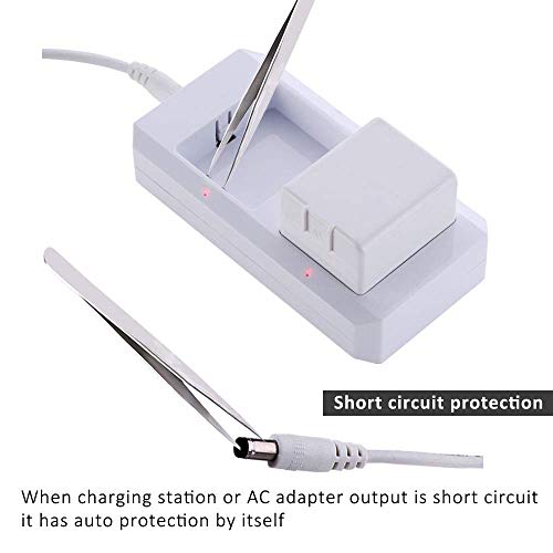 Charging Station for Arlo Charger for Arlo Batteries for Arlo Pro & Arlo Pro 2 & Arlo Go & Arlo Security Light VMA4410 Fireproof Material Adapter Pass FCC & UL Certified