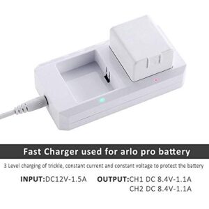 Charging Station for Arlo Charger for Arlo Batteries for Arlo Pro & Arlo Pro 2 & Arlo Go & Arlo Security Light VMA4410 Fireproof Material Adapter Pass FCC & UL Certified