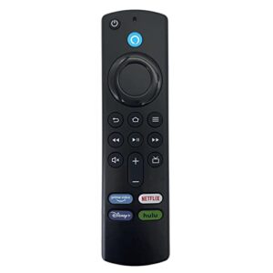 voice remote control compatible with amazon fire tv (3rd gen, pendant design), for fire tv stick (2nd gen,3r gen,4k,4k max), for fire tv stick lite, for fire tv cube remote (1st and 2nd gen)-l5b83g