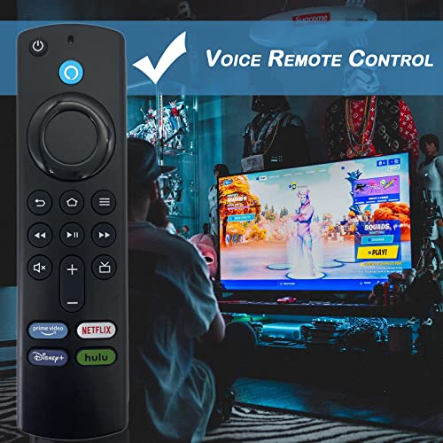 Voice Remote Control Compatible with Amazon Fire TV (3rd Gen, Pendant Design), for Fire TV Stick (2nd Gen,3r Gen,4K,4K Max), for Fire TV Stick Lite, for Fire TV Cube Remote (1st and 2nd Gen)-L5B83G