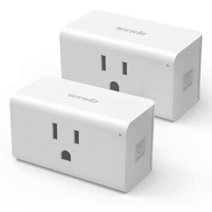 tenda beli smart plug sp3-mini smart home wifi outlet | works with alexa echo dot & google assisstant | voice or app remote control | etl/fcc listed | no hub required,white,2-pack