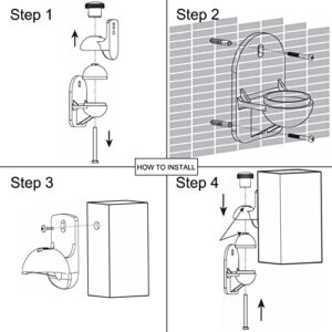 Bealuffe Speaker Wall Mount Brackets, Universal Mount for Surround Sound Speakers, Satellite Speaker Wall Mounting Brackets for Home Theater 2 Pack