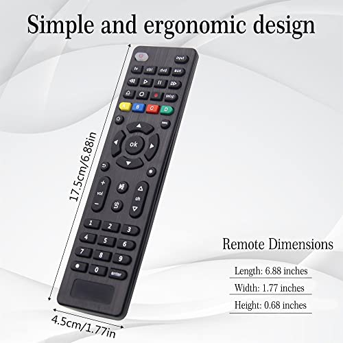 Replaces Universal Remote Control for Samsung, Sharp, LG, Sony, Panasonic, Toshiba, Blu-ray/DVD Players, Streaming Media Players, Universal Remote for All TVs - Easy Setup