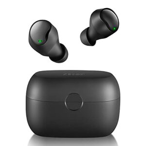 zihnic wireless earbuds,bluetooth earphone with touch control and charging case,ipx5 sweatproof,35h playtime for work, home,office-black